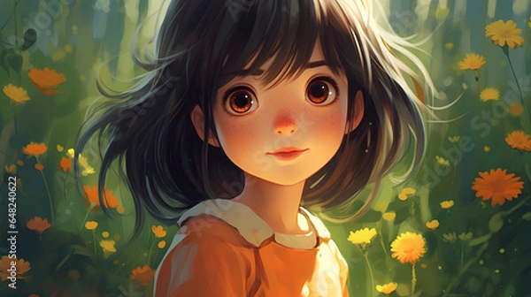 Fototapeta cute child. Generative AI