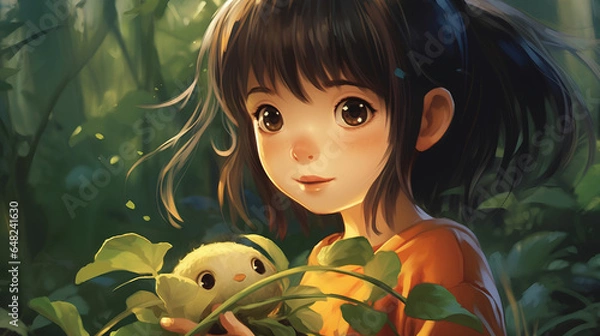 Fototapeta cute child. Generative AI