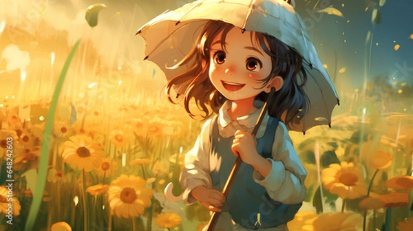 Fototapeta cute child. Generative AI