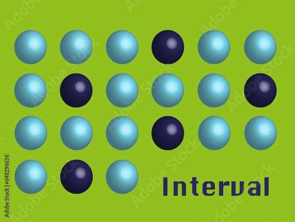 Fototapeta Interval, abstract Illustration