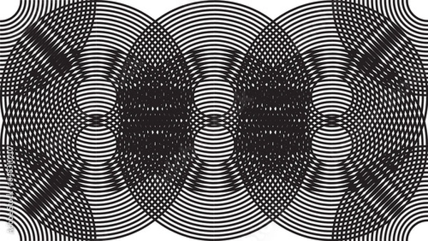 Obraz Abstract pattern with waves - constant vibrations - optical illusion for the eye
