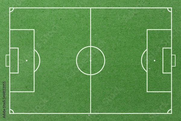 Obraz Piłka nożna zielona księga