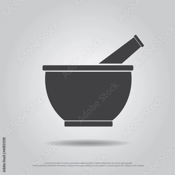 Obraz drug mortar vector icon