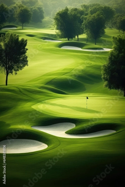 Fototapeta Golf Cours View