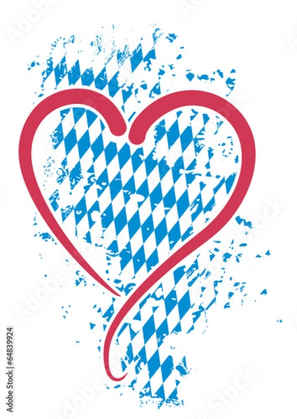 Obraz Ein Herz für Bayern