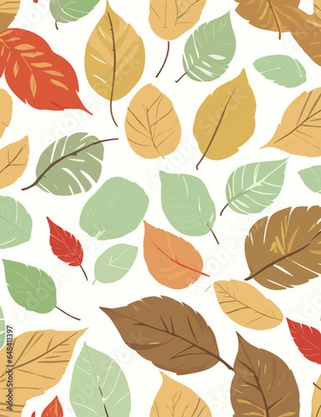 Obraz autumn leaves pattern