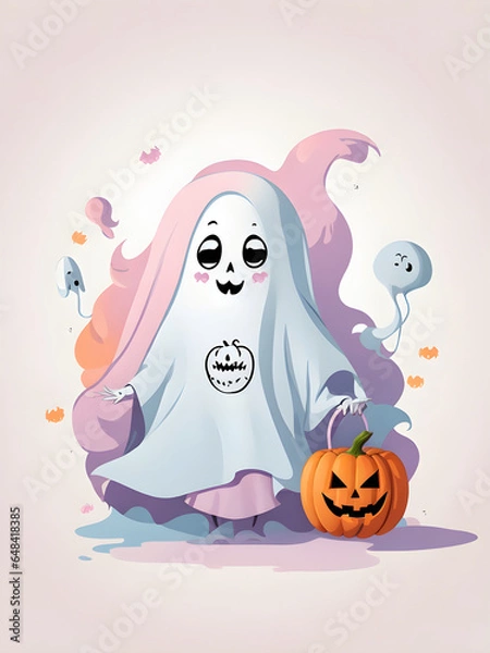 Obraz cute ghost Halloween