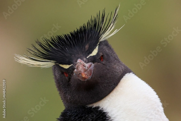 Obraz Rockhopper closeup penguin
