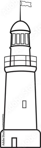 Fototapeta lighthouse ready vector illustration