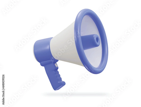 Obraz megaphone icon 3d render