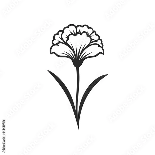 Fototapeta Carnation flower icon