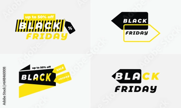 Obraz black friday logo design vector illustration