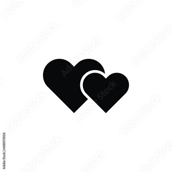 Obraz heart icon on white background