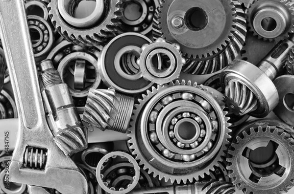 Fototapeta Metalowe biegi