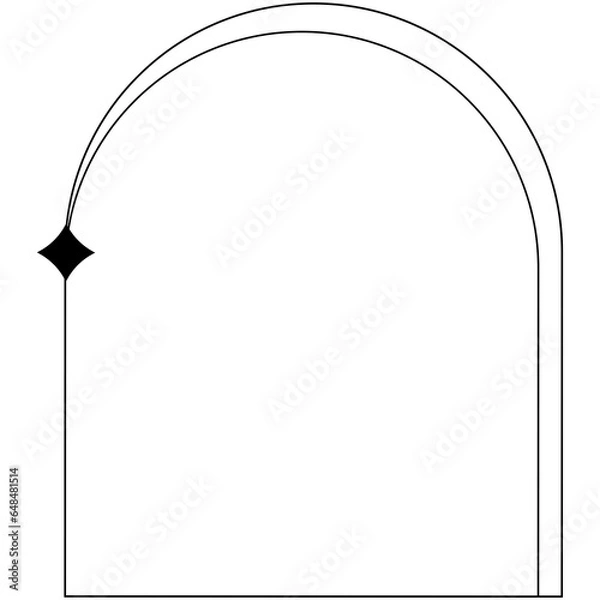Fototapeta minimalist fream elements and geometry fream