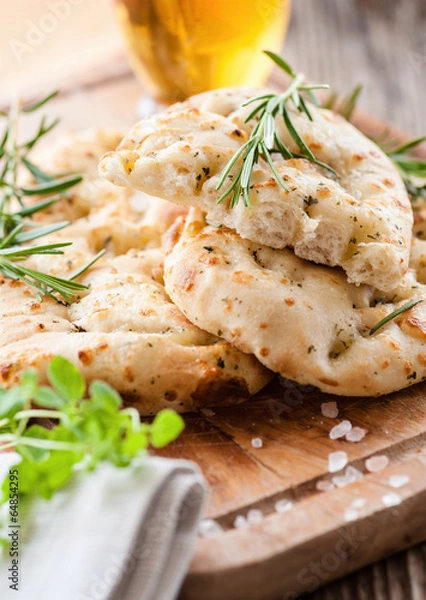 Obraz focaccia - italienisches fladenbrot