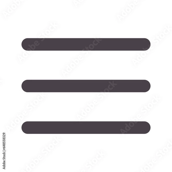 Fototapeta menu flat line icon