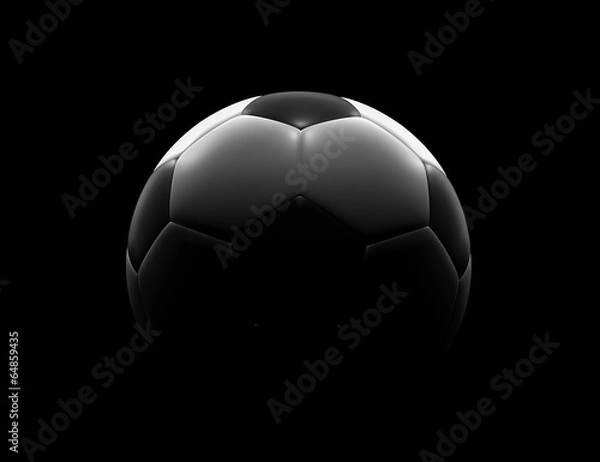 Obraz Piłka na czarnym tle