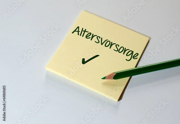 Obraz Altersvorsorge