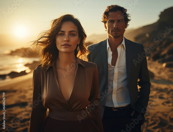 Obraz Paar am Strand