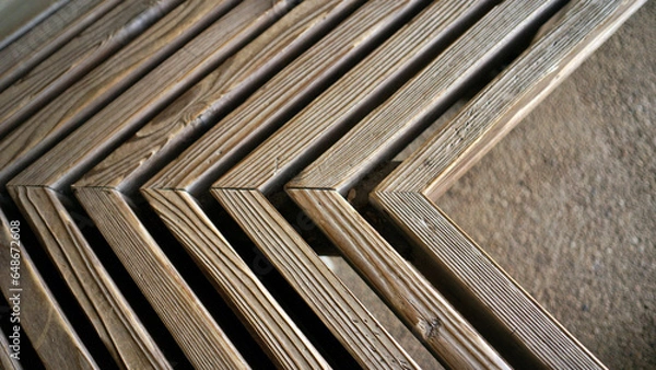 Obraz the pattern of a chair with comb-pattern

