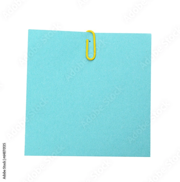 Fototapeta Empty paper sheet isolated on white