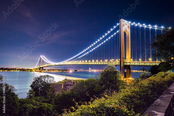 Obraz Verrazano Bridge from Ft Wadsworth