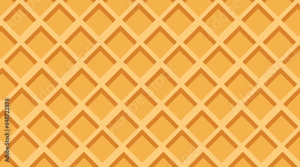Fototapeta Flavored Cream Melted on Wafer Background Vector Illustration