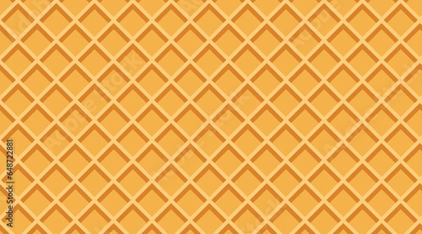 Fototapeta Flavored Cream Melted on Wafer Background Vector Illustration