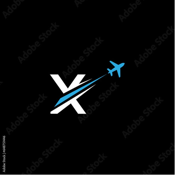 Obraz X airplane Logo