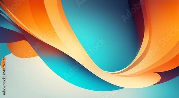 Obraz Abstract Colorfull Gradient Smooth Wave Motion Background