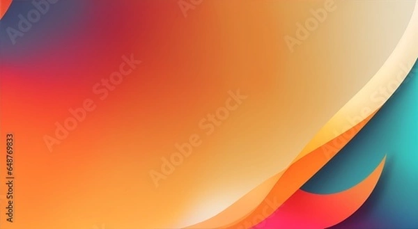 Obraz Abstract Colorfull Gradient Smooth Wave Motion Background