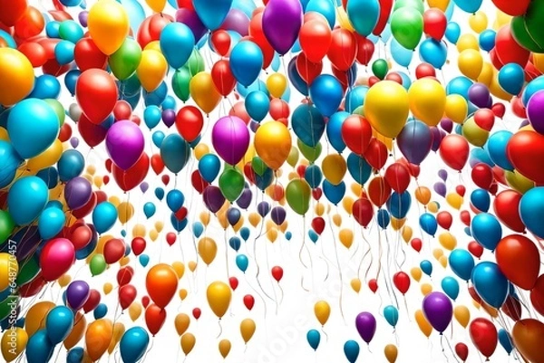 Fototapeta background with balloons
