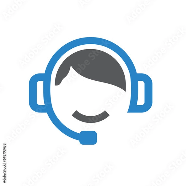 Obraz customer service logo icon