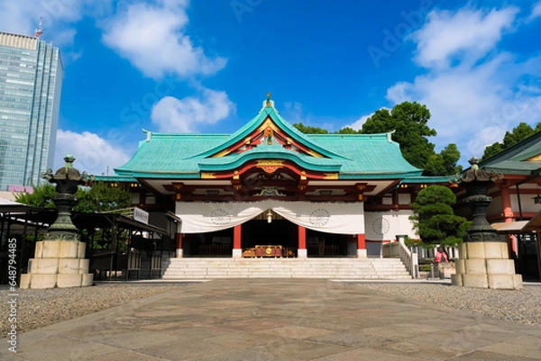 Obraz 東京都千代田区 日枝神社 拝殿