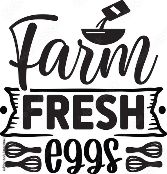 Obraz Farm Fresh Eggs Svg