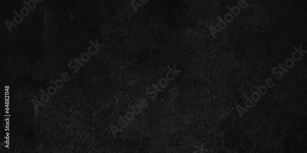 Fototapeta Black stone concrete grunge texture and backdrop background anthracite panorama. grunge and scratched old wall texture cement dirty gray with black background,	