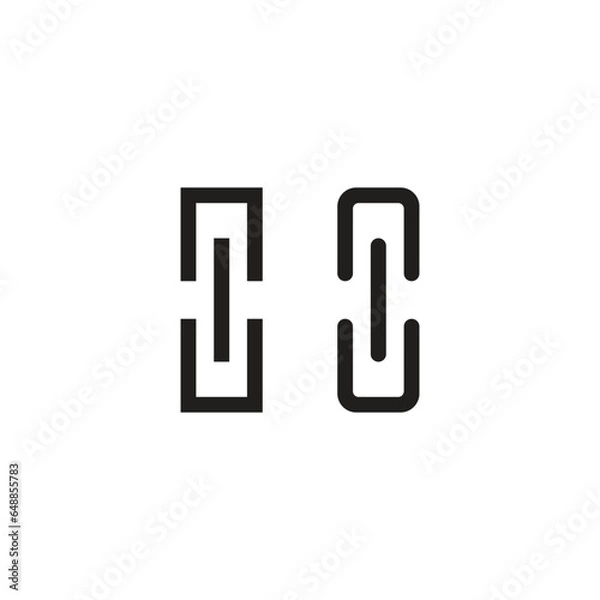 Fototapeta Link line icon png and svg vector. Connection and communication, chain symbol vector