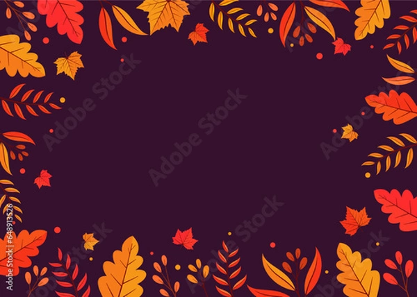 Fototapeta background design with autumn theme