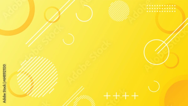 Fototapeta Yellow dynamic abstract composition gradient background