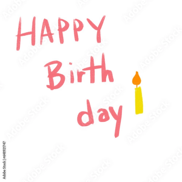 Obraz happy birthday text