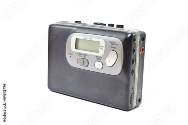 Obraz Vintage audiotape walkman