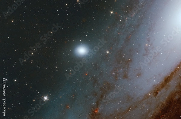 Fototapeta Messier 32 and Andromeda galaxy, located in constellation, taken with my telescope.
