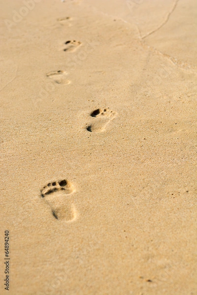 Obraz Human footsteps