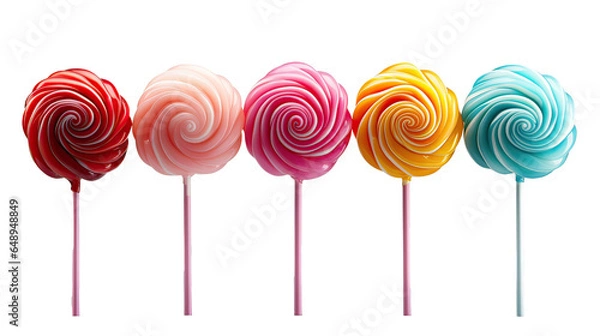 Fototapeta lollipop isolated on white