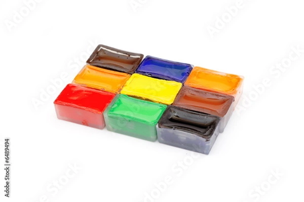 Fototapeta water-colour in capacities on white