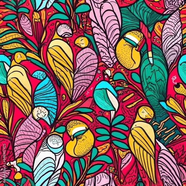 Obraz Translucent Thai-Inspired Animal Elegance