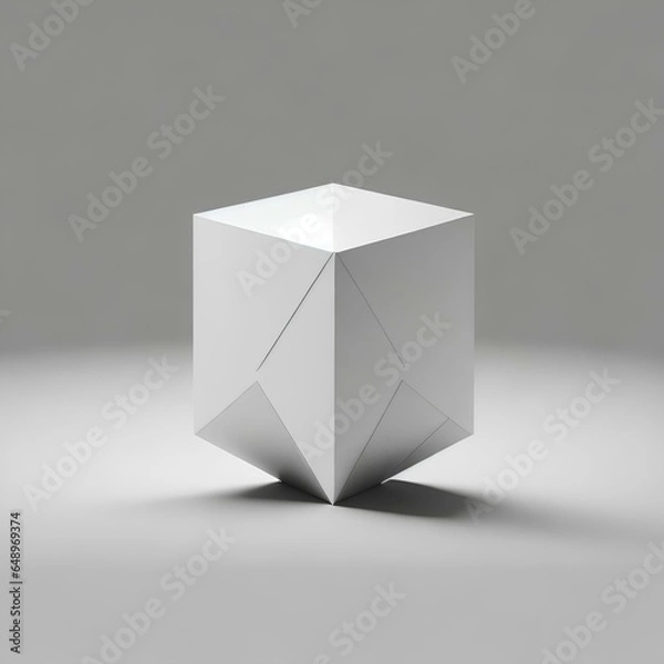 Obraz 3d render of a cube