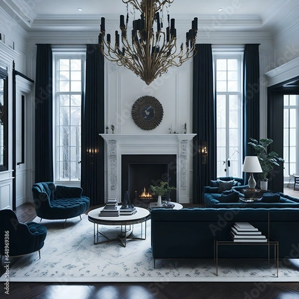 Obraz modern living room interior