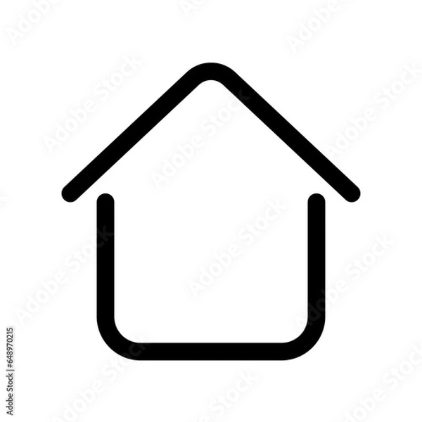 Fototapeta icon home high quality black style pixel perfect